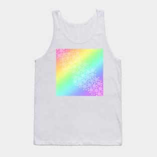 Rainbow Gradient with Circles and Dots Tank Top